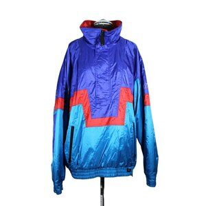 Solus Solar men's vintage lightning pullover insulated 1/2 zip ski snow‎ jacket